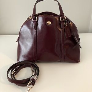 Burgundy Coach Hand bag